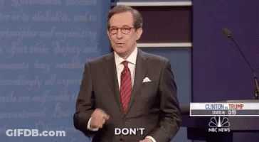A Man In A Suit And Tie Is Giving A Speech And Says " Do N't " GIF