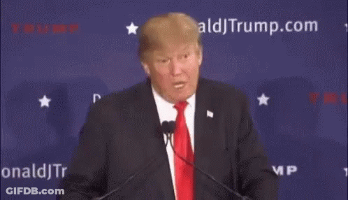 A Man In A Suit And Tie Is Giving A Speech And Says I Know Words I Have The Best Words GIF