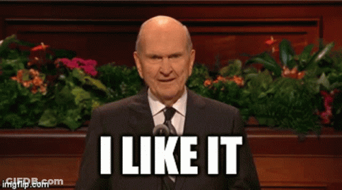 A Man In A Suit And Tie Is Giving A Speech And Says I Like It GIF