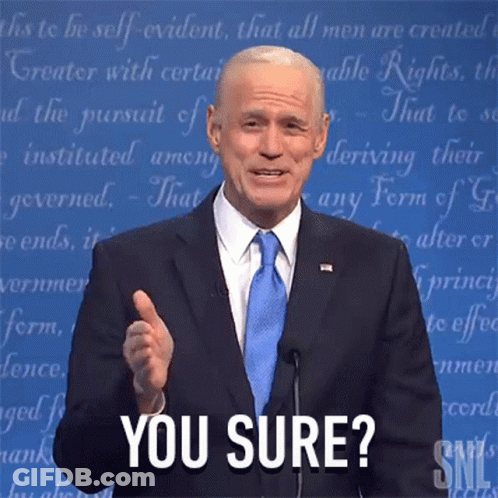 Man In Suit Giving Speech Saying You Sure GIF