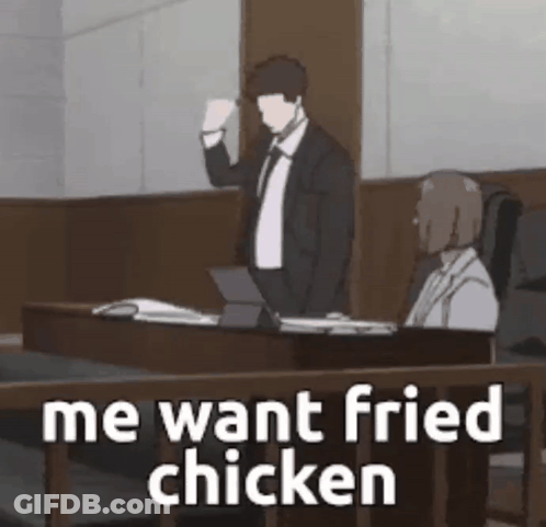 A Man In A Suit And Tie Is Giving A Speech In A Courtroom While A Woman Sits In The Audience . GIF