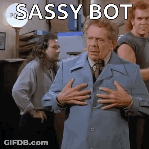 A Man In A Suit And Tie Is Holding His Chest With His Hands While Another Man Stands Behind Him . GIF
