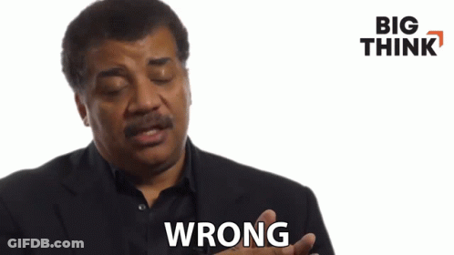 Man In Suit Making Funny Face Saying Wrong GIF
