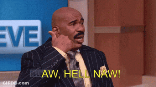 A Man In A Suit And Tie Is Making A Funny Face And Says Aw Hell Naw GIF