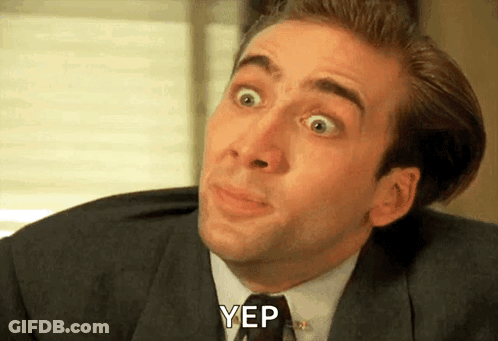 A Man In A Suit And Tie Is Making A Funny Face And Says Yep GIF