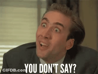 A Man In A Suit And Tie Is Making A Funny Face And Says `` You Don 'T Say '' . GIF