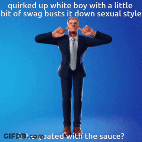 A Man In A Suit And Tie Is Making A Funny Face GIF