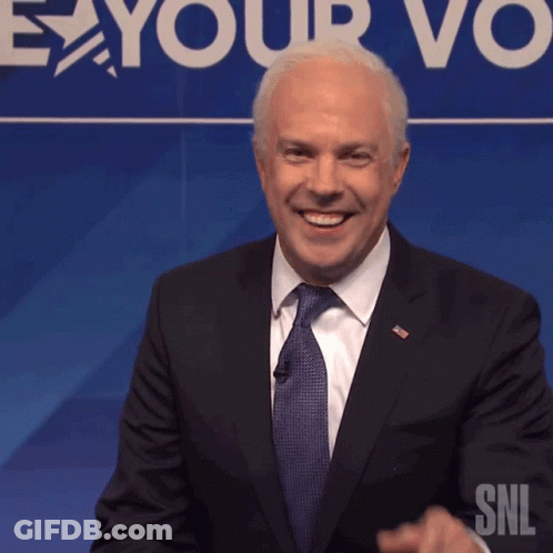 Man Pointing At Camera With E Your Vote Sign GIF