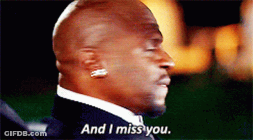 A Man In A Suit And Tie Is Saying " And I Miss You " GIF