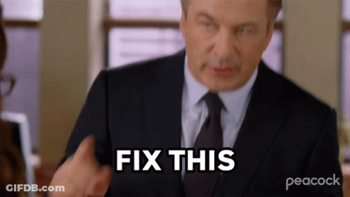 A Man In A Suit And Tie Is Saying Fix This . GIF