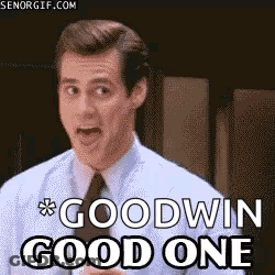A Man In A Suit And Tie Is Saying Goodwin Good One GIF