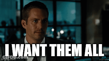 Man In Suit Saying I Want Them All GIF