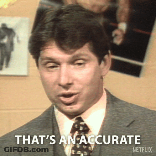 Man In Suit Saying That's An Accurate GIF