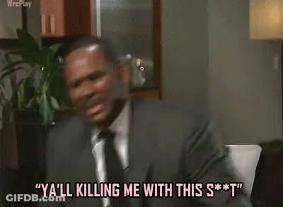 A Man In A Suit And Tie Is Saying `` Ya 'Ll Killing Me With This T '' . GIF