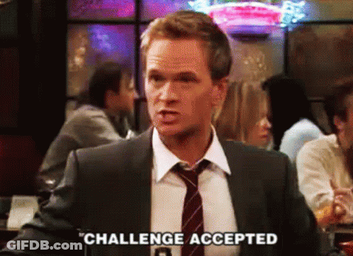 Man In Suit Saying Challenge Accepted GIF
