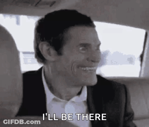 Man In Suit Sitting In Car Back Seat GIF