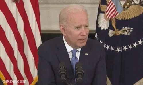 Man Speaking Into Microphone In Front Of Flag GIF