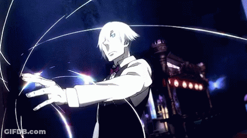 A Man In A Suit And Tie Is Standing In Front Of A Building . GIF
