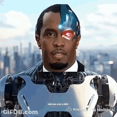 A Man In A Suit And Tie Is Standing In Front Of A City . GIF