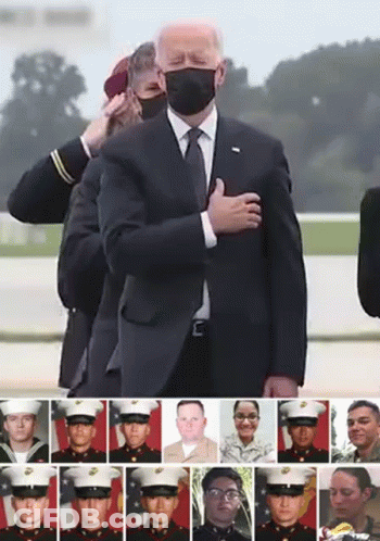 Man In Suit Standing In Front Of Soldiers Collage GIF