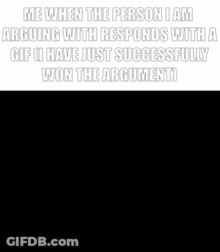 A Man In A Suit And Tie Is Standing In The Dark With A Caption That Says Me When The Person I Am Arguing With GIF