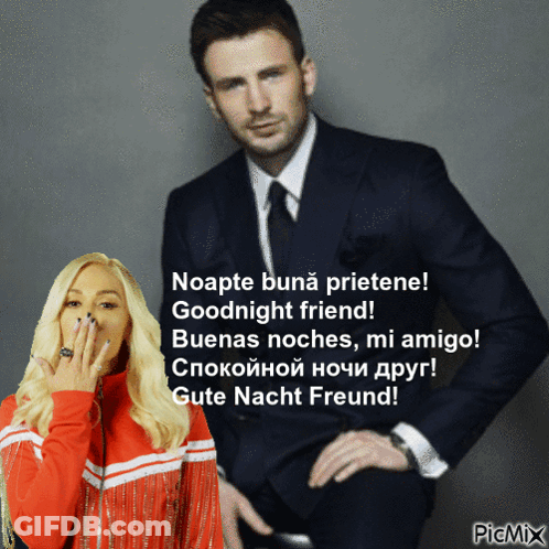 A Man In A Suit And Tie Is Standing Next To A Woman With Her Hand On Her Mouth GIF