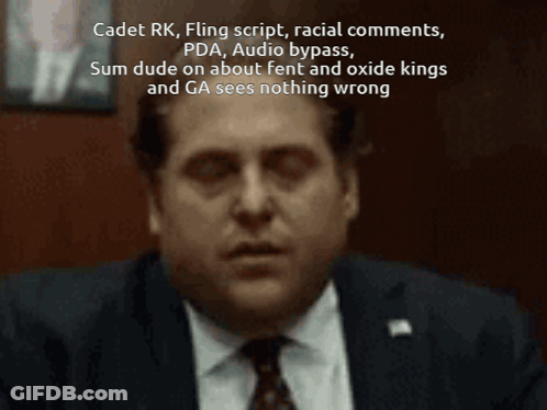 A Man In A Suit And Tie Is Talking About Cadets Rk GIF