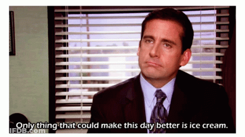 Man In Suit Talking About Ice Cream GIF