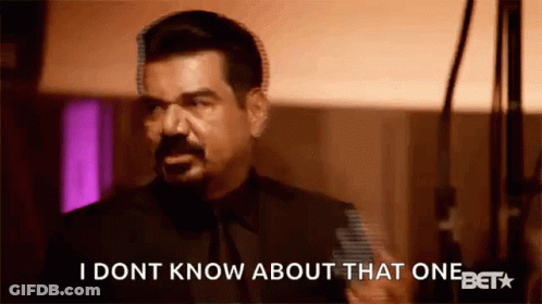 A Man In A Suit And Tie Is Talking To Someone And Says `` I Dont Know About That One '' . GIF
