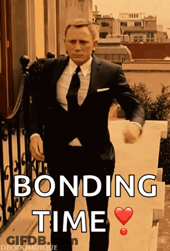 Man In Suit Walking Down Stairs Bonding Time GIF