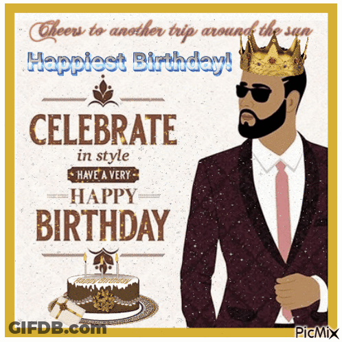 A Man In A Suit And Tie Is Wearing A Crown On His Head GIF
