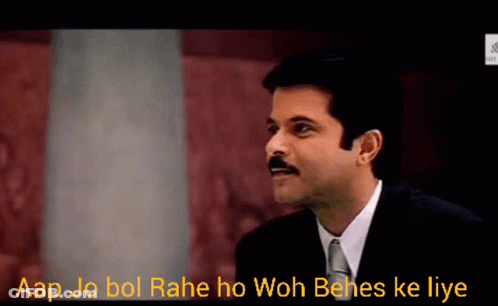 A Man In A Suit And Tie Says Aap Jo Bol GIF