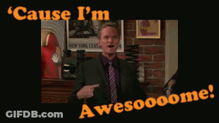 A Man In A Suit And Tie Says ' Cause I 'M Awesoooome ' GIF