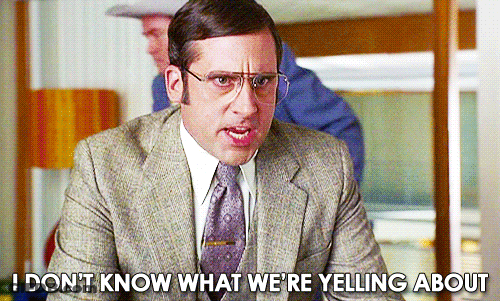 A Man In A Suit And Tie Says I Don T Know What We 'Re Yelling About GIF