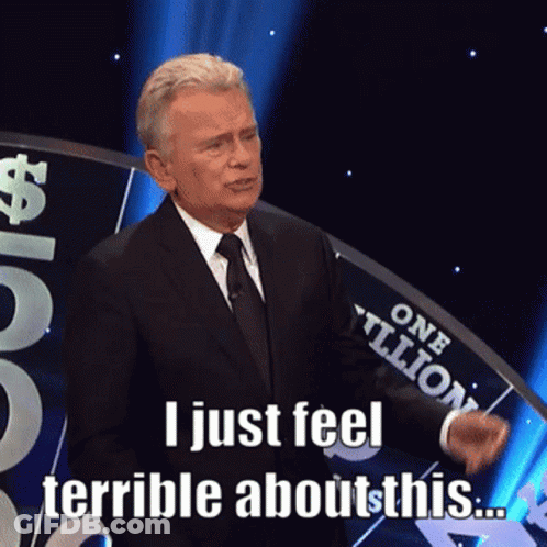 A Man In A Suit And Tie Says " I Just Feel Terrible About This ... " GIF