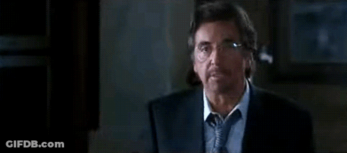 A Man In A Suit And Tie Says " I 'M Gamblin ' Again " GIF