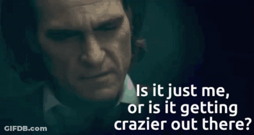 Man In Suit And Tie Saying Is It Just Me GIF