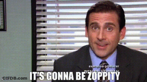 A Man In A Suit And Tie Says It 'S Gonna Be Zoppty GIF