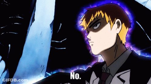 A Man In A Suit And Tie Says No In A Cartoon GIF