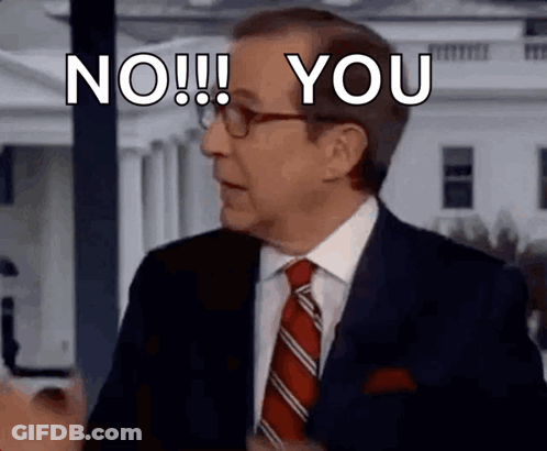 A Man In A Suit And Tie Says No You GIF