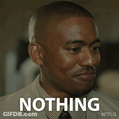 A Man In A Suit And Tie Says Nothing On A Netflix Ad GIF