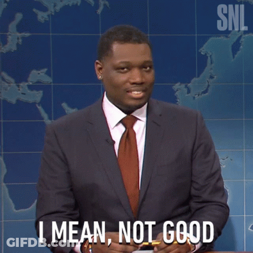 A Man In A Suit And Tie Says That He 'S Not Good GIF