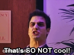 A Man In A Suit And Tie Says That 'S So Not Cool . GIF