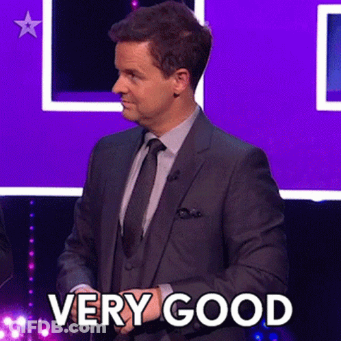 Man In Suit And Tie Says Very Good GIF