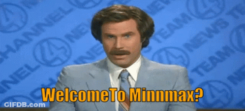 A Man In A Suit And Tie Says " Welcome To Minmax " In Front Of A Channel 4 News Background GIF