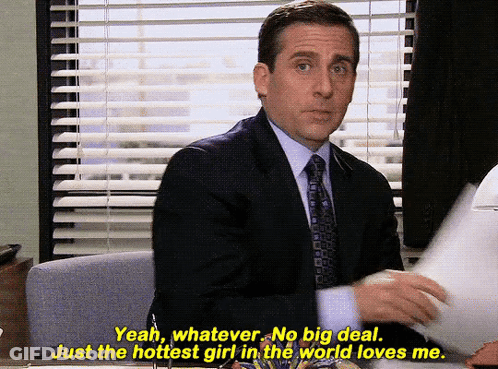 A Man In A Suit And Tie Says Yeah Whatever No Big Deal GIF