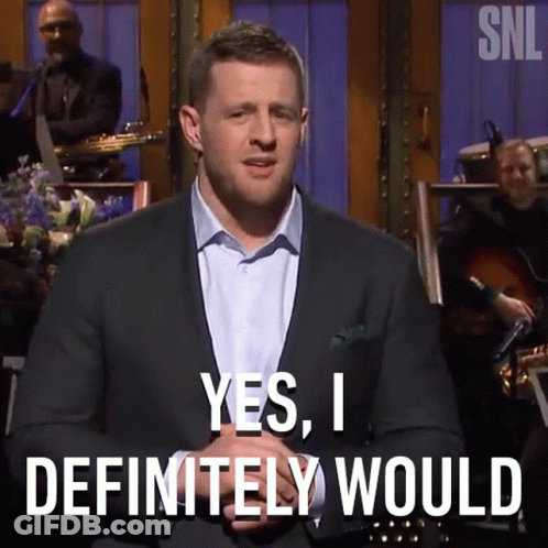 A Man In A Suit And Tie Says Yes I Definitely Would GIF