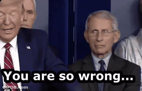 A Man In A Suit And Tie Says " You Are So Wrong " In Front Of Another Man GIF