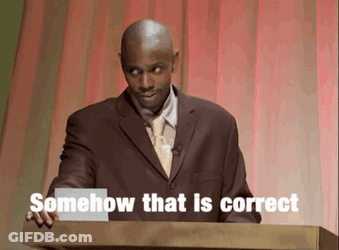A Man In A Suit And Tie Stands At A Podium Holding A Piece Of Paper That Says Somehow That Is Correct GIF