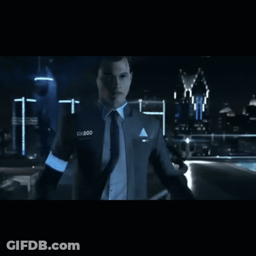 A Man In A Suit And Tie With Rx800 On His Chest GIF